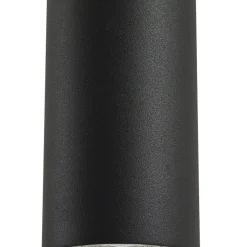 Lindby pendellampe Joffrey, Ø 6 cm, sort, metal, GU10