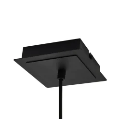 Lindby pendellampe Joffrey, Ø 6 cm, sort, metal, GU10