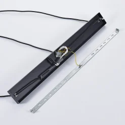 Lindby pendellampe Jusra, sort, metal, 3 lyskilder, 99 cm