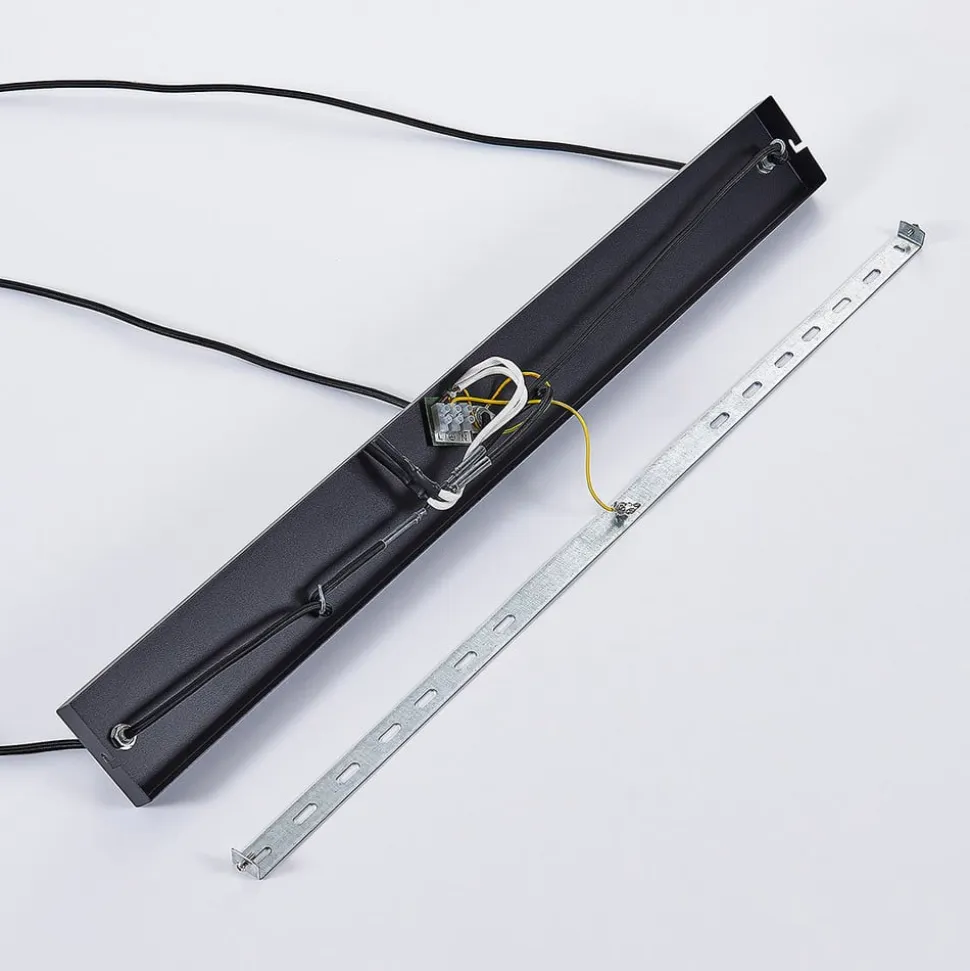 Lindby pendellampe Jusra, sort, metal, 3 lyskilder, 99 cm