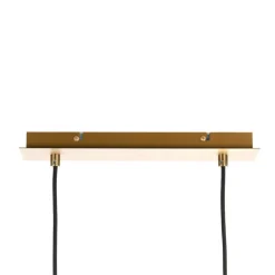 Lindby pendellampe Kaylou, 5 lyskilder, bronzefarvet, aluminium