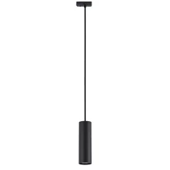 Lindby pendellampe Linaro, 20 cm, sort, 1-faset, GU10