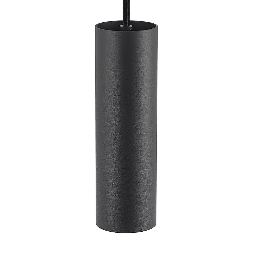 Lindby pendellampe Linaro, 20 cm, sort, 1-faset, GU10