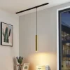 Lindby pendellampe Linaro, 40 cm, guld, 1-faset, GU10