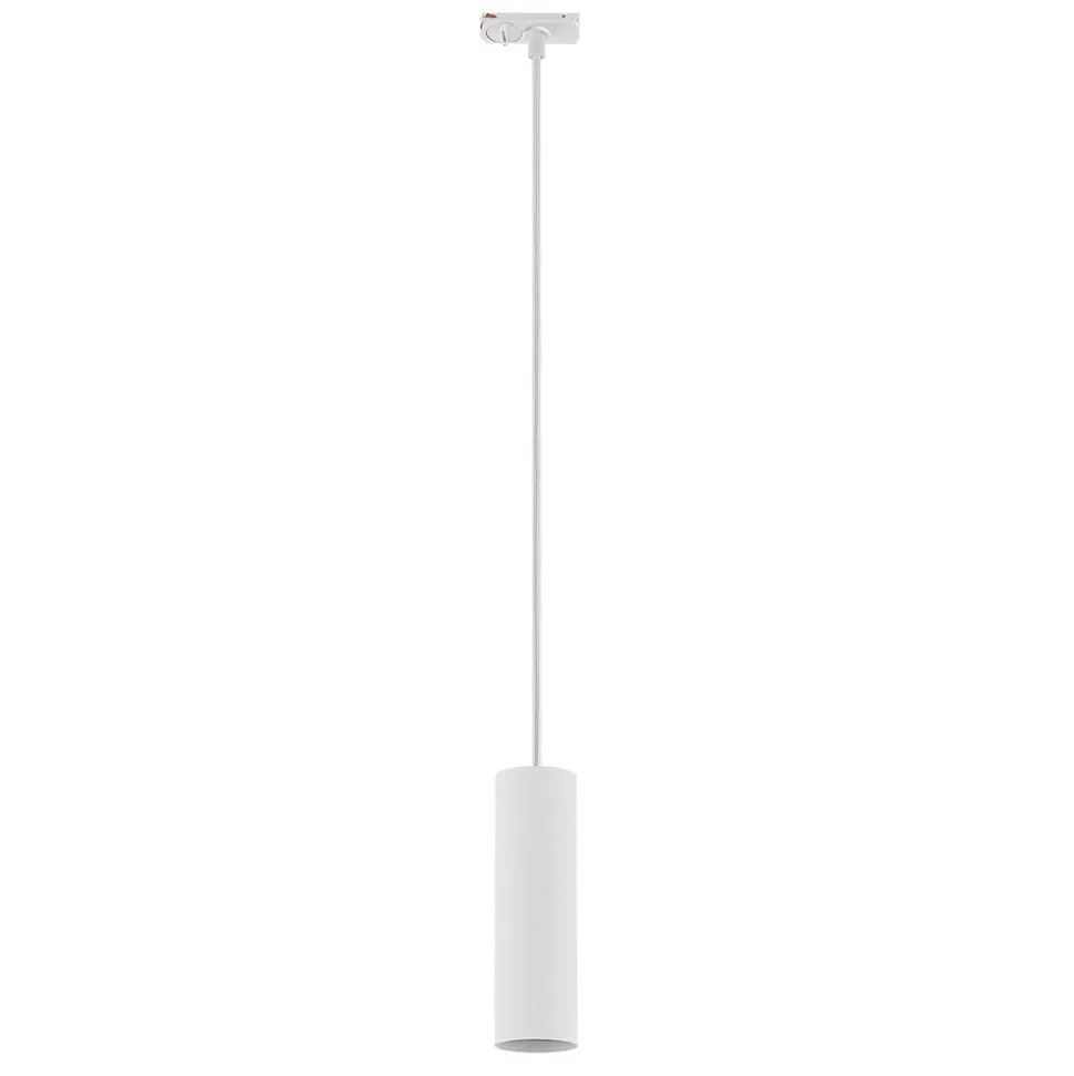 Lindby pendellampe Linaro, 20 cm, hvid, 1-faset, GU10