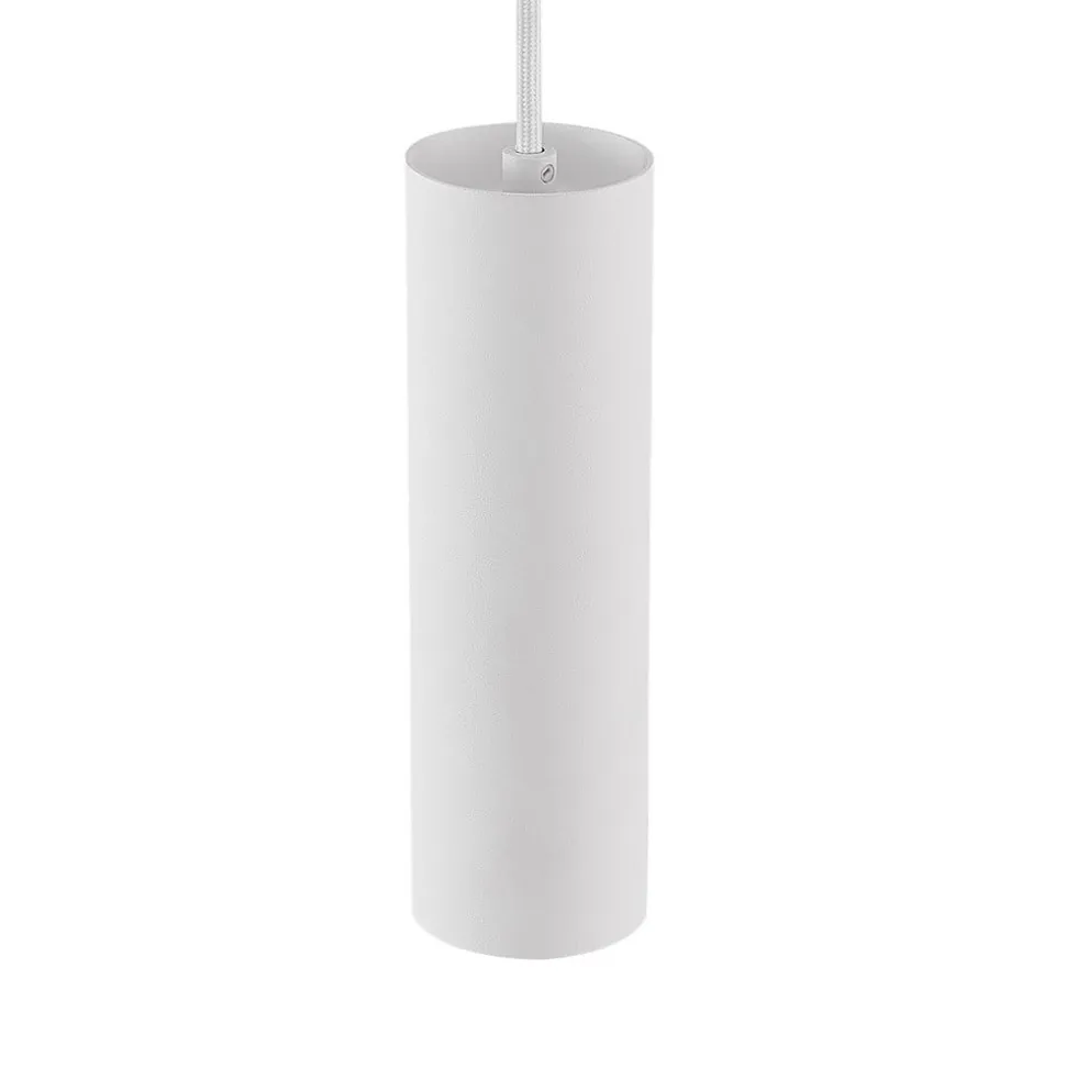 Lindby pendellampe Linaro, 20 cm, hvid, 1-faset, GU10