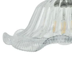 Lindby pendellampe Ludowika, transparent, glas, Ø25cm, E27