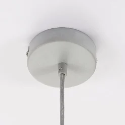 Lindby pendellampe Morton, Ø 29 cm, grå, beton, E27