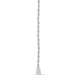 Lindby pendellampe Nuvia, Ø 15,5 cm, hvid, 3D-print