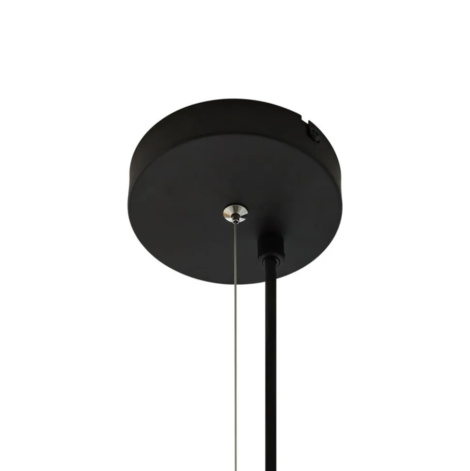 Lindby pendellampe Orliana, Ø 35 cm, ravfarvet, glas