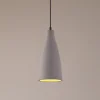 Lindby pendellampe Sanne, grå, beton, Ø 15 cm, E27