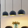 Lindby pendellampe Tarjei, længde 120 cm, sort/guld, metal