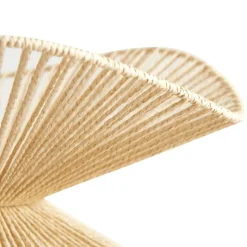 Lindby pendellampe Valdorin, beige, papir, Ø 40 cm, E27