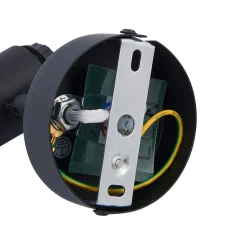 Lindby Pendura væglampe, Ø 9 cm, sort, glas