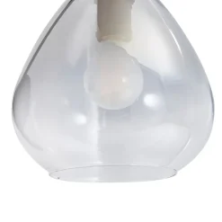 Lindby Pendura væglampe, Ø 15 cm, sort, glas