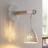 Lindby Pimana væglampe med keramisk skærm