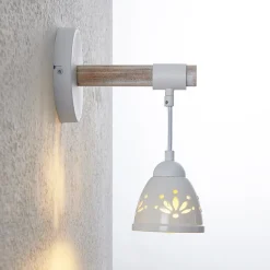 Lindby Pimana væglampe med keramisk skærm
