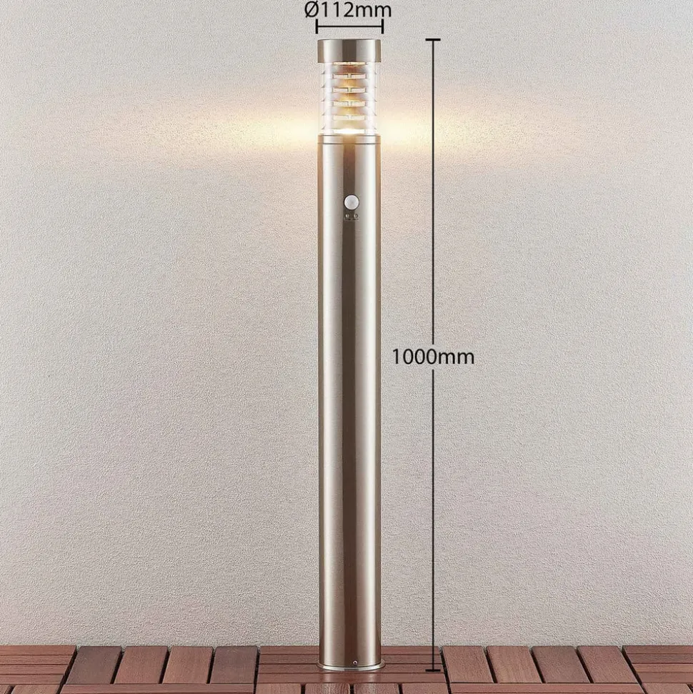Lindby Piper Sensor-vejlampe i stål
