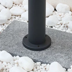 Lindby pullert Alvaro, antracit, 60 cm, IP44, E27