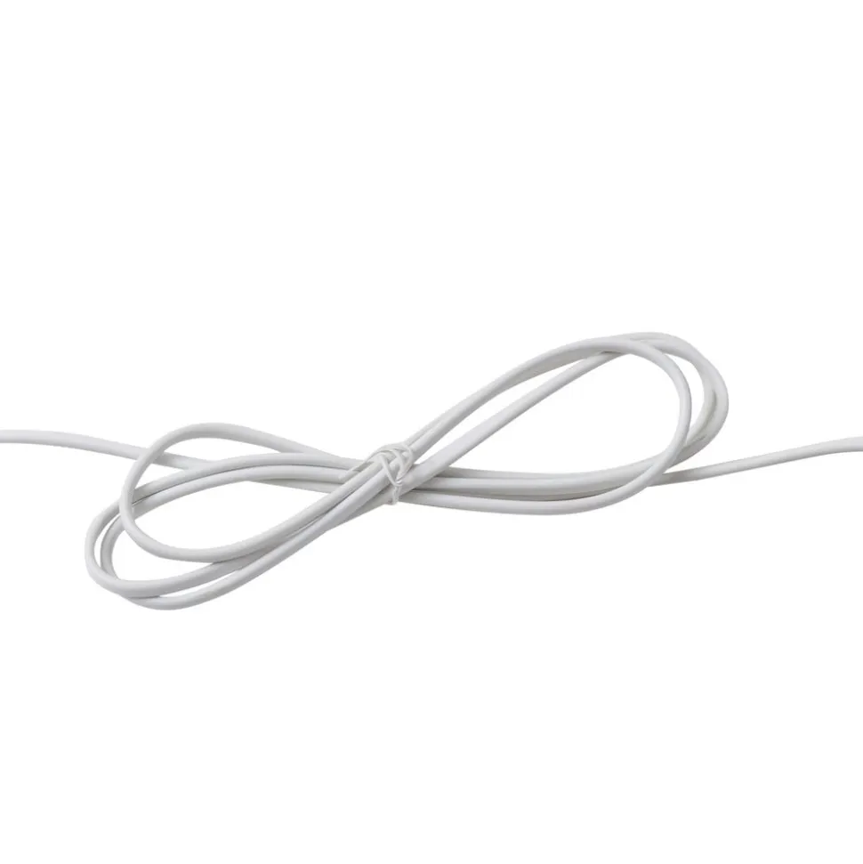 Lindby Radka bordlampe, hvid, plast, GU10, fleksibel arm
