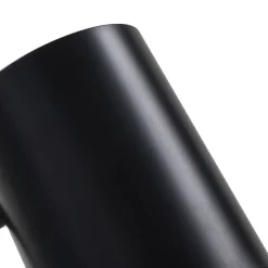 Lindby Radka bordlampe, sort, plast, fleksibel arm