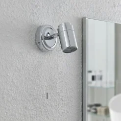 Lindby Remilan væglampe, krom