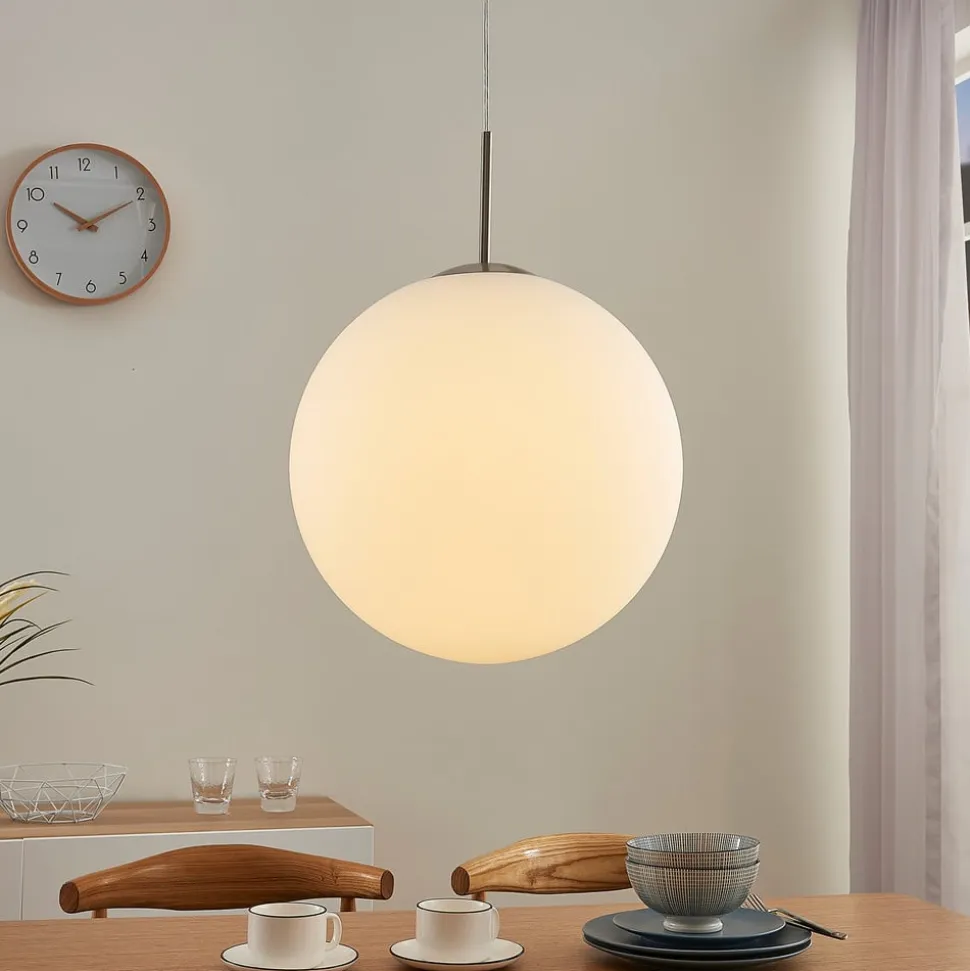 Lindby Rhona pendellampe, opalglaskugle, 30 cm