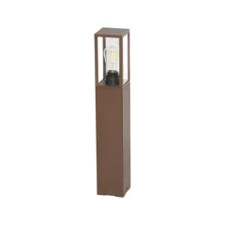 Lindby Robigus sokkellampe, rustfarvet, aluminium