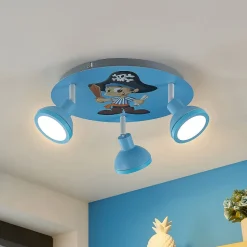 Lindby Roxas loftlampe til børneværelset, pirat