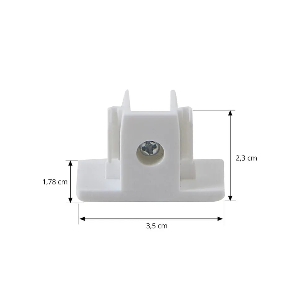 Lindby skinnesystem Linaro, GU10, 4 lyskilder, hvid, Ø 6 cm