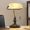 Lindby skrivebordslampe Profina, 39 cm, rustbrun, stål