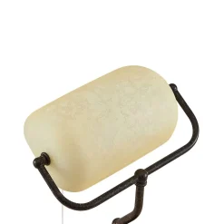 Lindby skrivebordslampe Profina, 39 cm, rustbrun, stål
