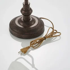 Lindby skrivebordslampe Profina, 39 cm, rustbrun, stål