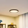 Lindby Smart LED loftlampe Pravin, Ø 40 cm, CCT, sort