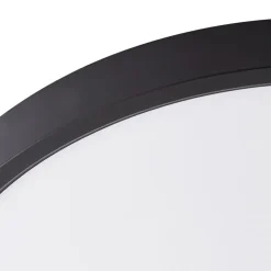 Lindby Smart LED loftlampe Pravin, Ø 40 cm, CCT, sort