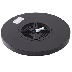 Lindby Smart LED loftlampe Pravin, Ø 40 cm, CCT, sort