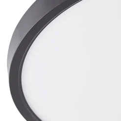 Lindby Smart LED loftlampe Pravin, Ø 50 cm, CCT, sort