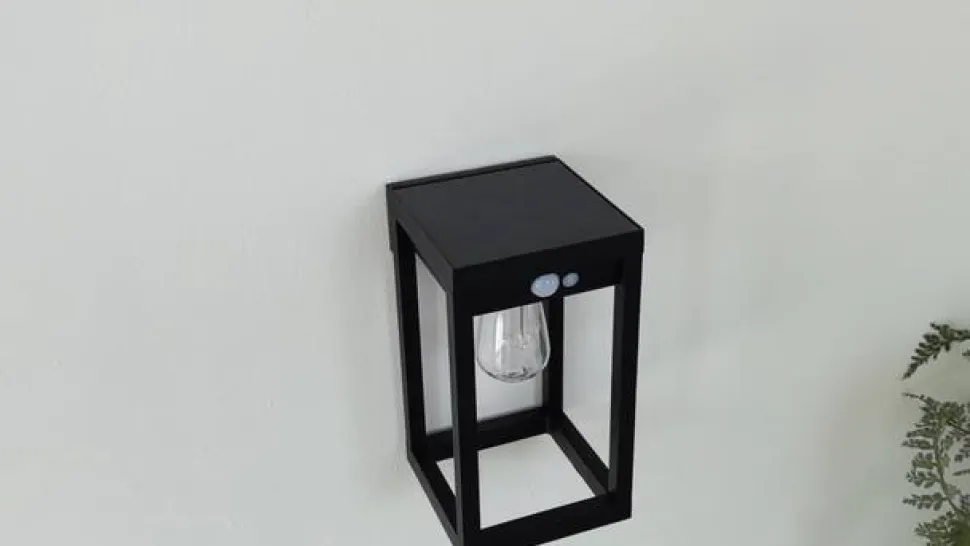 Lindby Smart LED solvægslampe Enea, sensor, CCT, RGB, Tuya