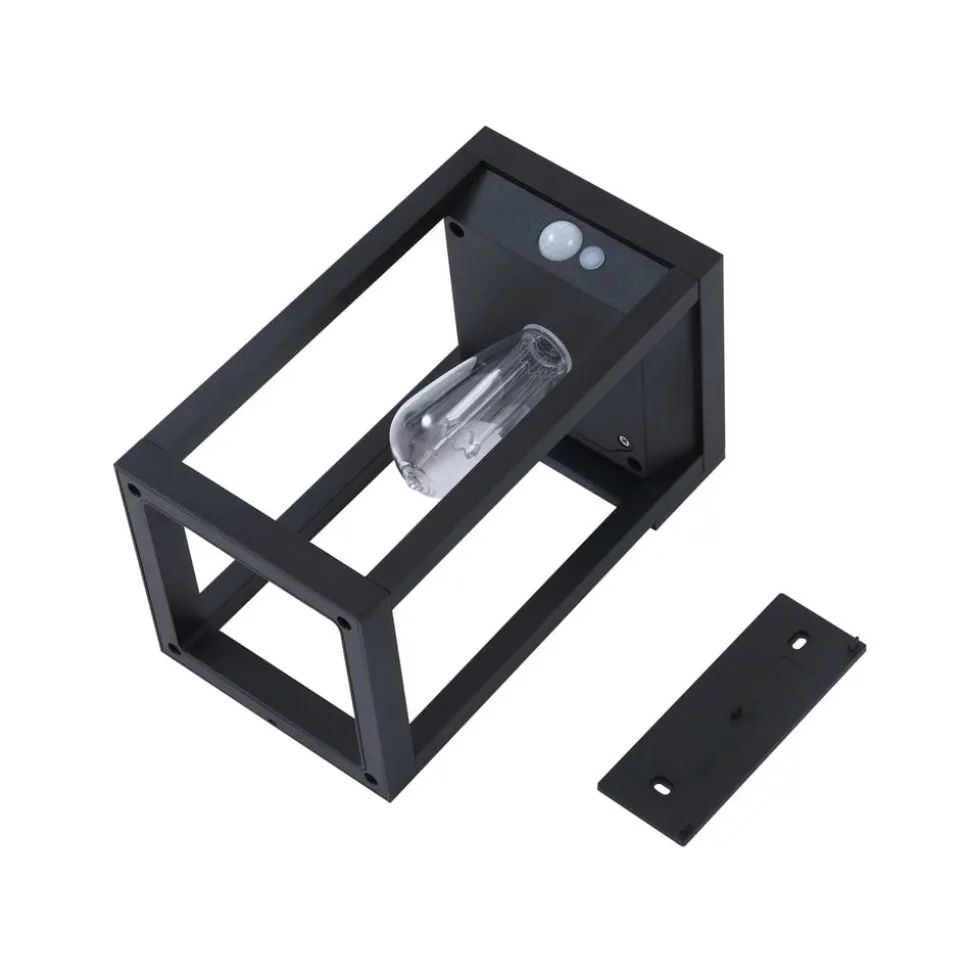Lindby Smart LED solvægslampe Enea, sensor, CCT, RGB, Tuya