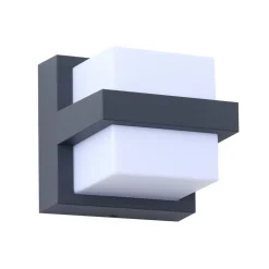 Lindby Smart LED udendørs væglampe Fyra kantet CCT RGB Tuya
