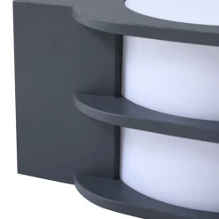 Lindby Smart LED udendørs væglampe Fyra, rund, CCT, RGB, Tuya
