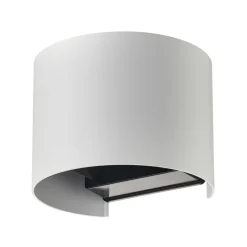 Lindby Smart LED udendørs væglampe Dara hvid rund CCT RGB Tuya