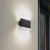 Lindby Smart LED udendørs væglampe Elvi, CCT, RGB, Tuya, IP54
