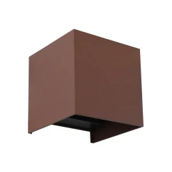 Lindby Smart LED udendørs væglampe Dara rust kantet CCT RGB Tuya
