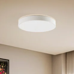 Lindby Smart LED-loftlampe Innes hvid Ø 38 cm RGB CCT Tuya