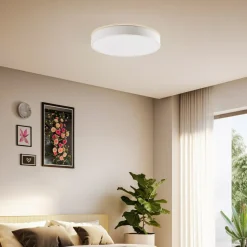 Lindby Smart LED-loftlampe Innes hvid Ø 38 cm RGB CCT Tuya