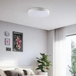 Lindby Smart LED-loftlampe Innes hvid Ø 38 cm RGB CCT Tuya
