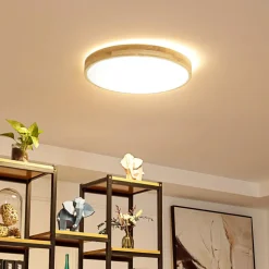 Lindby Smart LED-loftlampe Innes træ Ø51cm RGB CCT Tuya