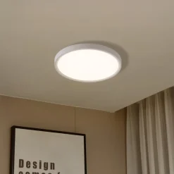 Lindby Smart LED-loftlampe Deika, Ø 40 cm, hvid, Tuya