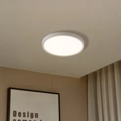 Lindby Smart LED-loftlampe Deika, Ø 30 cm, hvid, Tuya